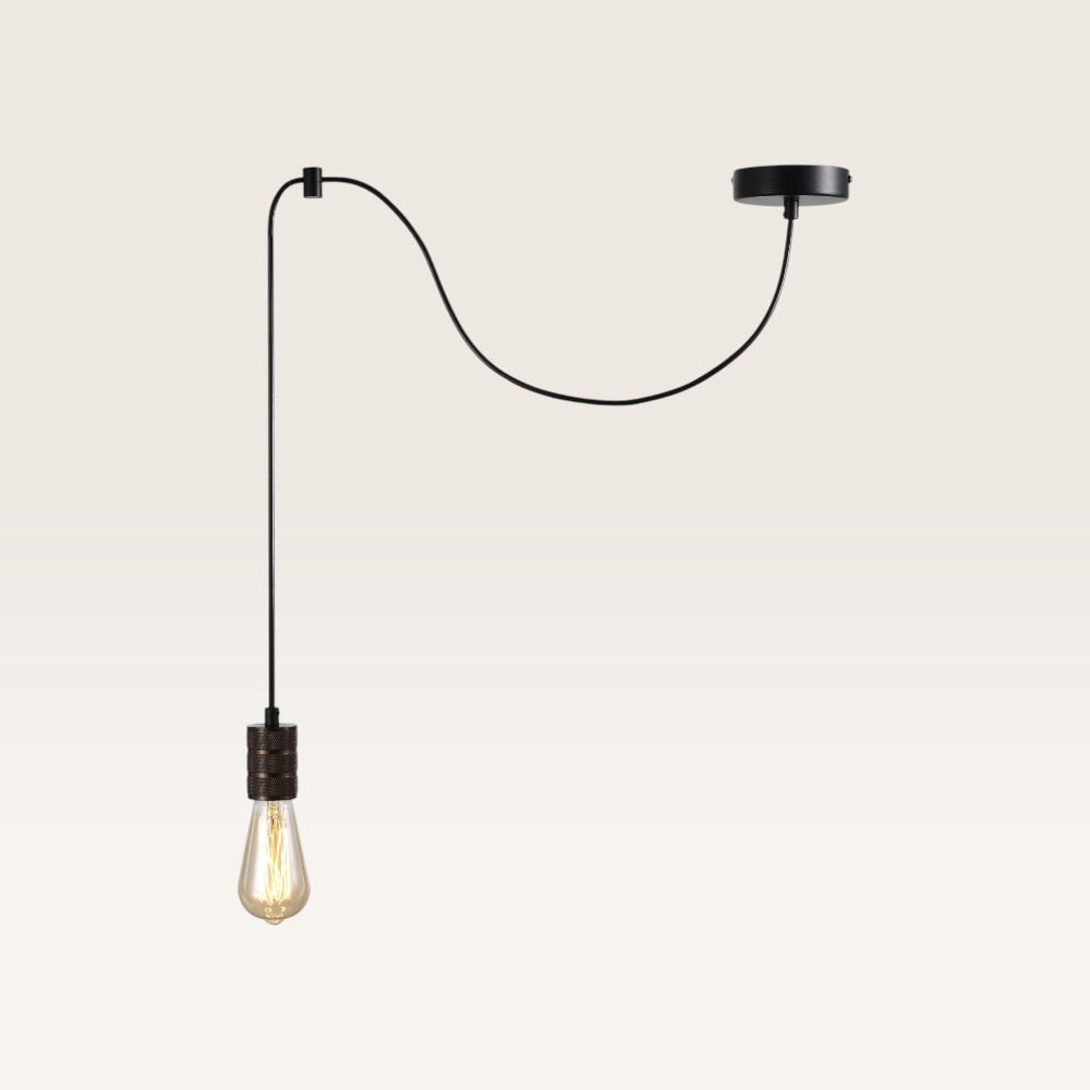 Pendant lamp Lorena bronzo - E27 - Minimalist design - IP20