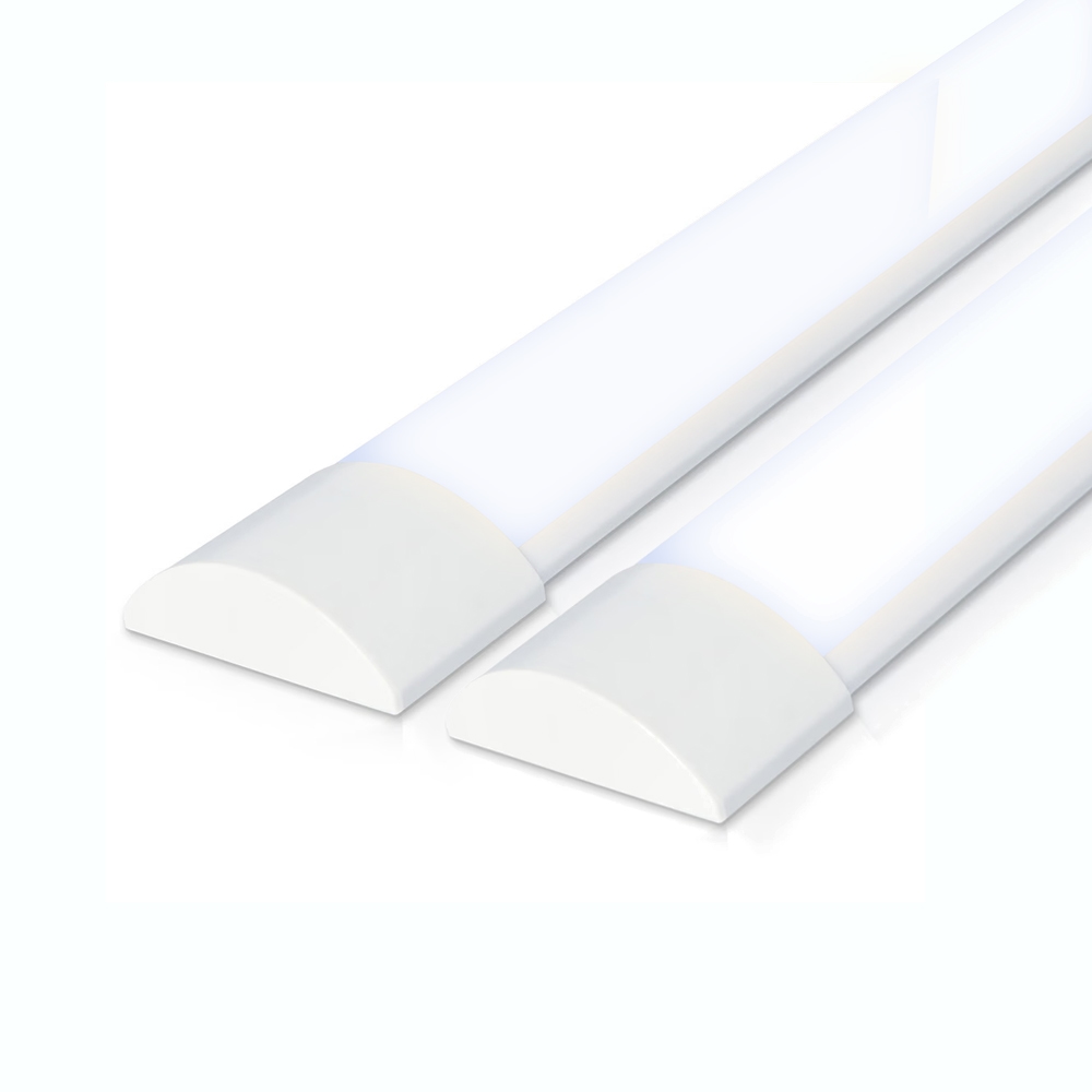Set of 2 LED Batten 60cm - ultra thin - 20W 2400lm - 6400K- Replaces 160W - Samsung SMD