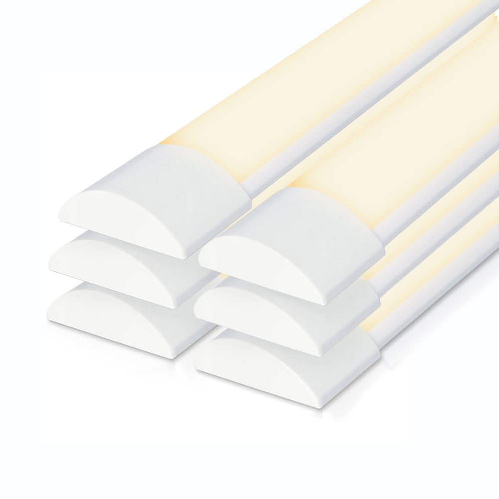Set of 6 LED Batten 150 cm 50W 3000K 6000lm Samsung