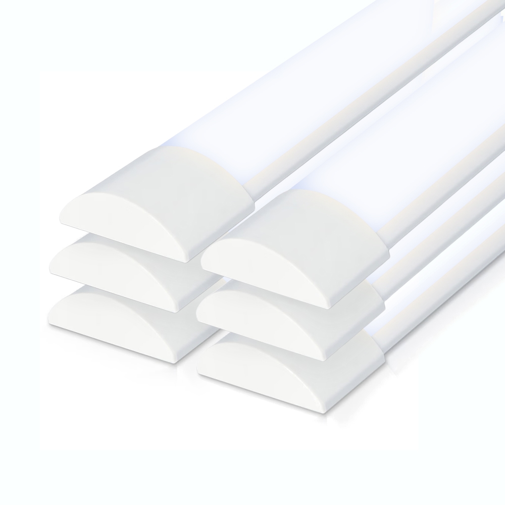 Set of 6 LED Batten 150cm - 140 lm/W - 6500K - 50W - IP20