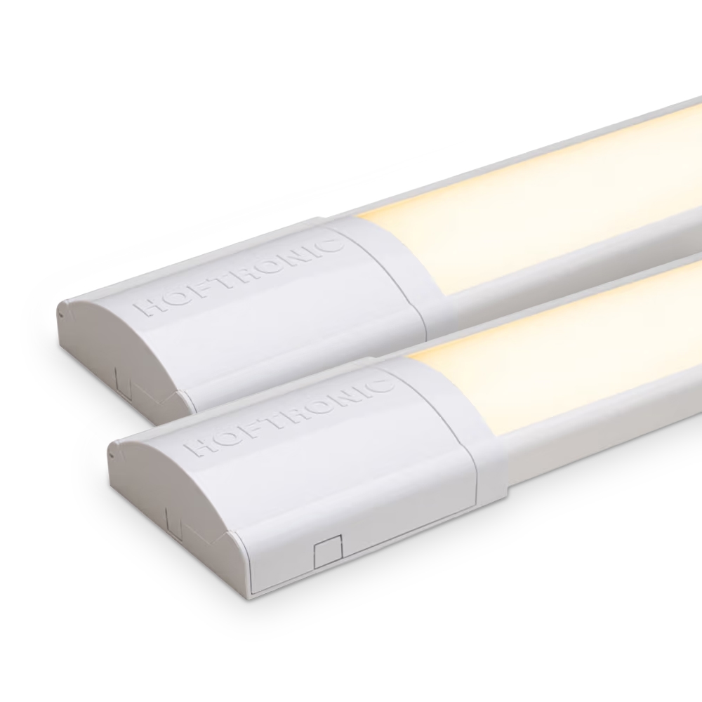 2x LED Batten 60cm - 140lm/W - 3000K - 18W - IP20 - Linkable