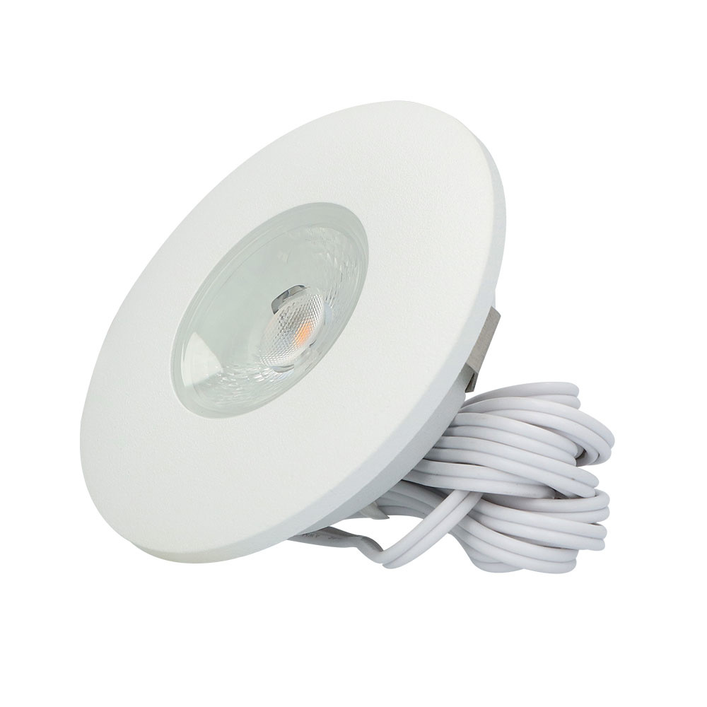 Pavo LED Inbouwspot Plat - 3W 300lm - 2700K - Wit