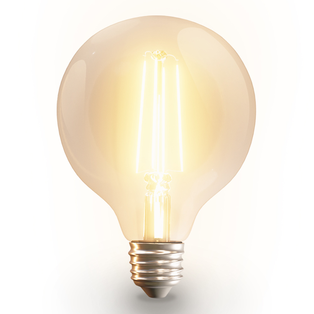 Smart E27 filament lamp - G95 - 7W 806lm - CCT - Wifi + Ble