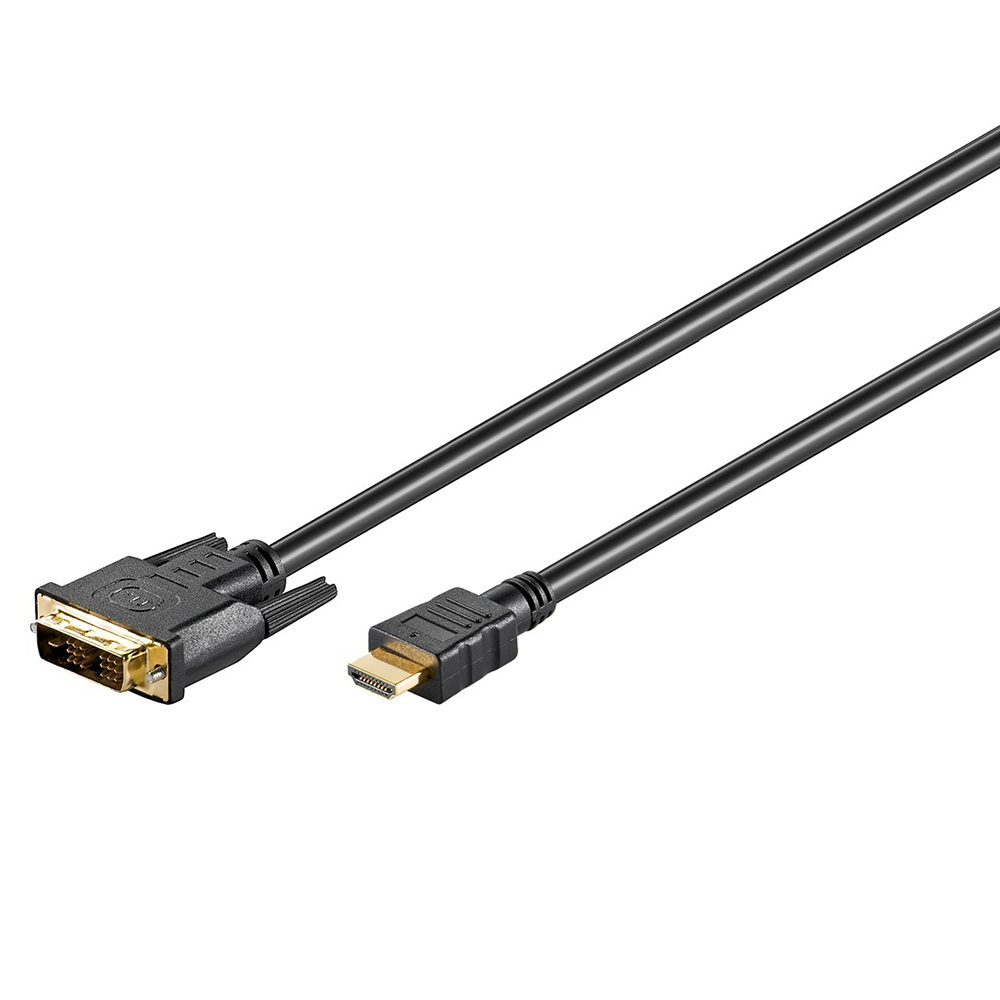 DVI-HDMI-Kabel High Speed - HDMI-A (Stecker) - HDMI 1.2 - 1,5 Meter - Schwarz