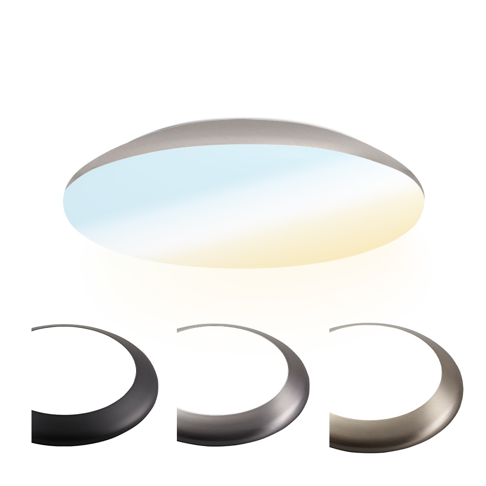 LED Bulkhead Ø25cm - 12W 1300lm - CCT - IP65 - Chrom