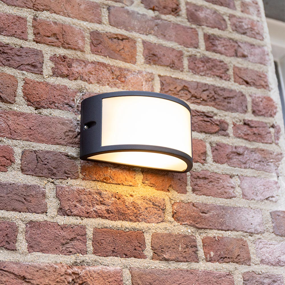 Norton LED Wandleuchte - E27 - IP54 - Schwarz - Up & Down