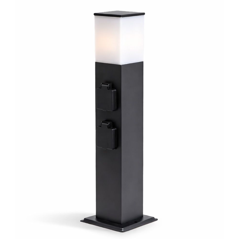 Rustic pole 4 sockets E27