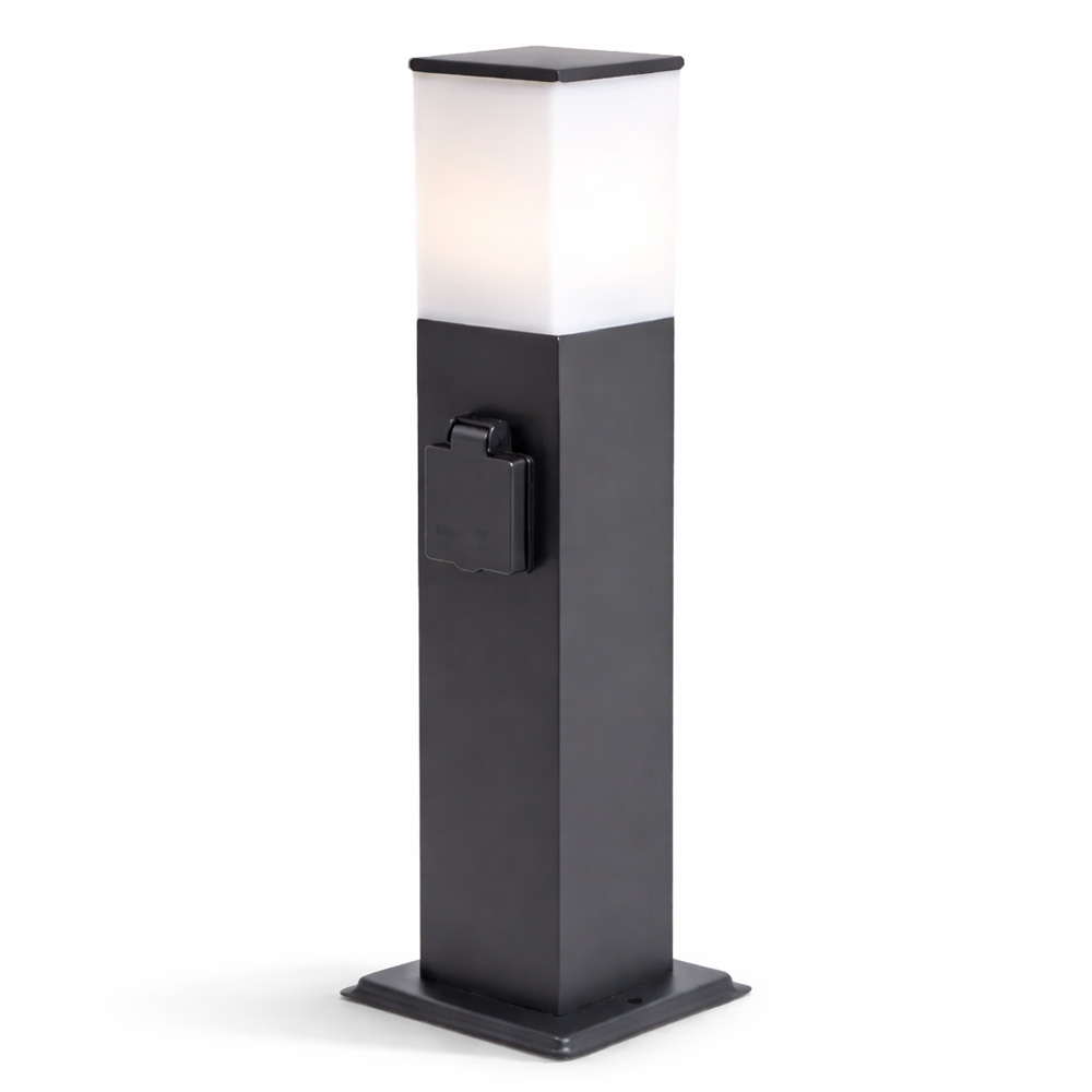 Rustic pole 2 sockets E27