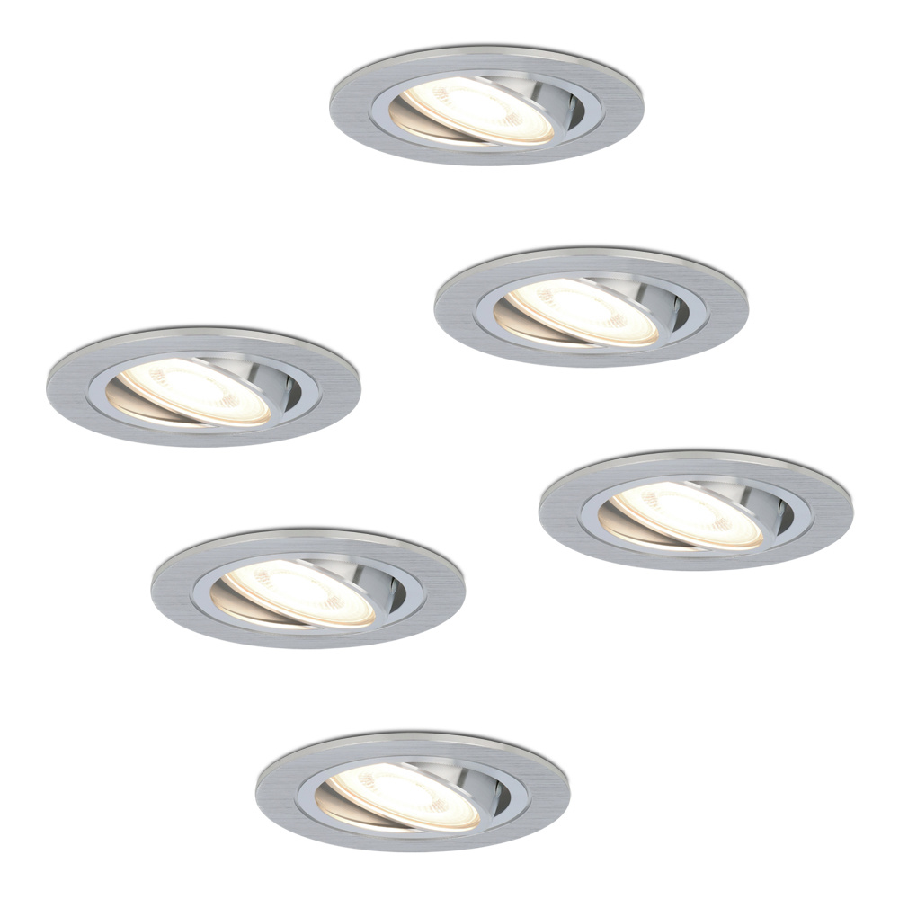 6x Chandler LED Recessed Downlights - 4W 345lm - 4000K - Tiltable Dimmable