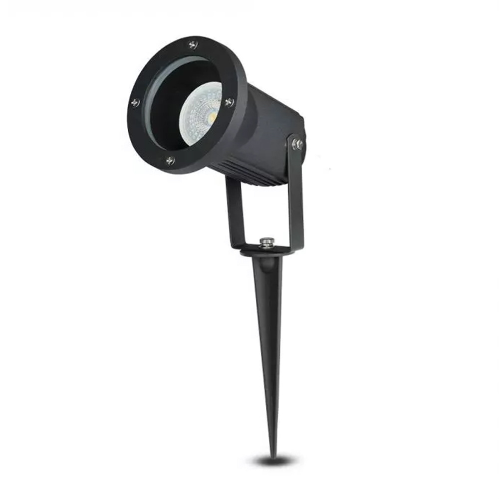 LED Erdspießstrahler - 4W 345lm - Schwenkbar - 6500K - IP65 - Schwarz