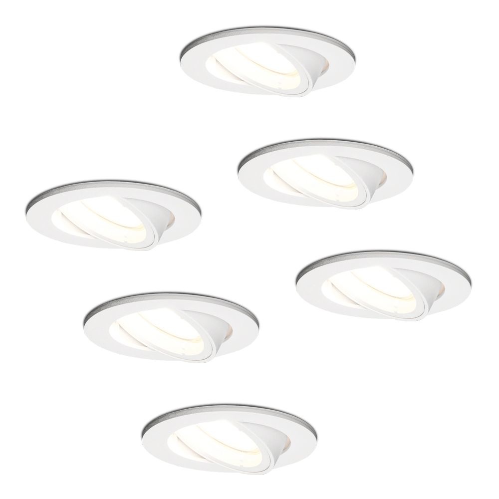 6x Dublin LED Inbouwspots - 4W 345 Lumen - 6500K - Wit