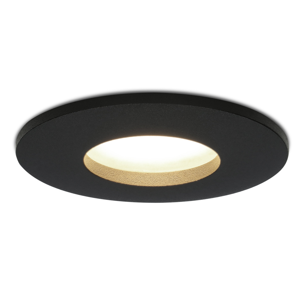 Porto LED Downlight - Dimmable - GU10 - 4 W - 4000K - IP44 - Black